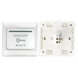 Bouton de sortie de contrôle d'accès Type 86, encastré ou en saillie, interrupteur à réinitialisation automatique, plastique IP65, alimentation 220V, type panneau électrique - Product Image 5
