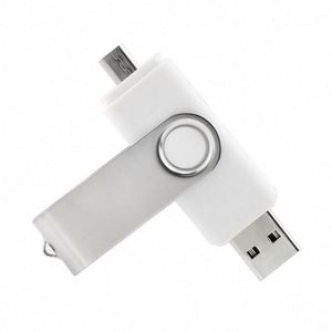 Clé USB pivotante avec logo imprimé 16 Go/128 Go USB 3.0/2.0 compatible Android Garantie 2 ans Puce Flash de classe A - Product Image 2