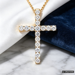 CUSTOM SILVER 10K/14K/18K GOLD PLATED VS QUALITY LAB GROWN CVD DIAMOND CLASSIC ENGAGEMENT <b>GIFT</b> UNISEX SWEATER NECKLACE PENDANT - Product Image 6