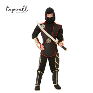 Buena calidad niños dragón armadura Ninja Cosplay disfraz Halloween carnaval fiesta Club juego de rol vestir - Product Image 1
