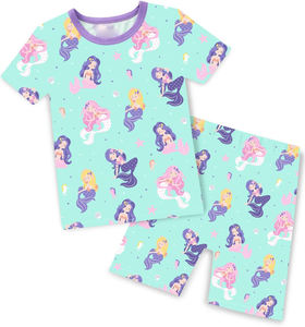 Ensemble de pyjamas pour filles Personnage personnalisé Vêtements de nuit d'été pour enfants T-shirt à manches courtes Pantalon court Ensembles de pyjamas pour filles de dessins animés - Product Image 5