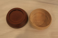 Bol à salade ovale en bois d'acacia et de noyer, artisanat haut de gamme, résistant au lave-vaisselle, grand bol de service pour la cuisine, pour un usage domestique