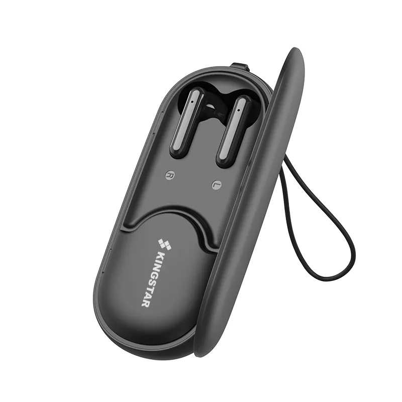 Mini açık kablosuz taşınabilir bluetooth'lu hoparlör 2 in 1 küçük mobil müzik stereo mavi diş kulakiçi ve hoparlör kutusu