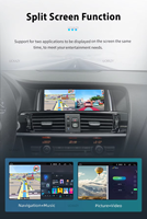 Reproductor de DVD de Radio para coche Android 14 de 8,9 pulgadas para BMW X3 F25 X4 F26 20142015 2016 unidad principal estéreo Multimedia GPS Navi pantalla Carplay