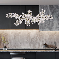 Lampe suspendue en verre en forme de grappe, luminaire moderne pour banquet, hall d'hôtel, villa, produit de décoration, lustre personnalisé