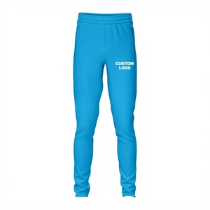 Custom <b>Light</b> Blue <b>Trouser</b> Pant Cotton Fleece Regular Fit Sizes XS-3XL Sportswear - Product Image 1