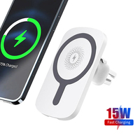 Schitec 2-in-1 Kabelloses Auto-Ladegerät Magnetische Handyhalterung Drahtlose Nutzung für Lüftungsschlitze