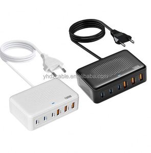 100W 6 Port Type USB <b>C</b> Charging Station Hub Block Cube USB <b>C</b> Fast <b>Charger</b> USB <b>C</b> Wall <b>Charger</b> Power Strip Adapter <b>Plug</b> - Product Image 5