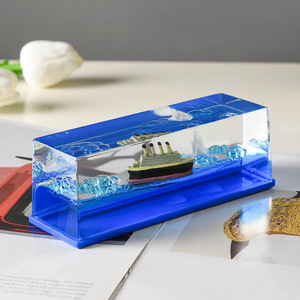 Bouteille flottante décorative Shake Tone Cruise Boat, Ornement de bureau, Cadeau d'anniversaire pour garçons - Product Image 2