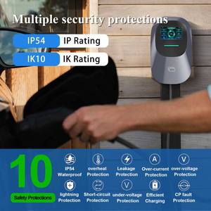 เครื่องชาร์จเชิงพาณิชย์อัจฉริยะแบบ7kW 2 CE พร้อมแอป RFID สำหรับสถานีชาร์จธุรกิจและการใช้ที่อยู่อาศัยให้<span class=keywords><strong>เช่า</strong></span>สำหรับ EV - Product Image 4