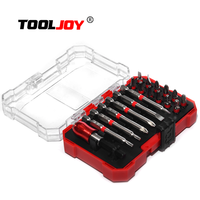 TOOLJOY - Jeu de 19 forets magnétiques professionnels en chrome industriel avec étui rigide