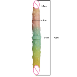 LUUK nouveau Design Double <span class=keywords><strong>gode</strong></span> Flexible doux Anal femmes <span class=keywords><strong>Gay</strong></span> lesbienne Double extrémité pénis pénis artificiel jouets sexuels - Product Image 6