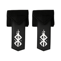 Sangles de levage réglables avec logo personnalisé, motif Anime Berserk, pour le soutien des poignets lors de l'entraînement (vente en gros)