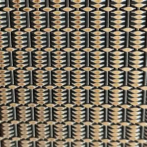 Decorative Metal Chain Door Curtain Architectural Decorative Copper Wire Mesh Stainless Steel Decorative Mesh Factory