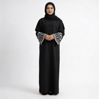 Abaya longue jusqu'aux chevilles, pour mariage musulman, Ramadan, festival, printemps, automne, hiver, respirante, légère, antistatique, faite à la main, modeste, grande taille