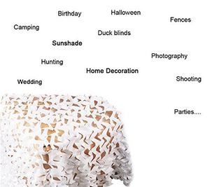 <span class=keywords><strong>Filet</strong></span> de <span class=keywords><strong>camouflage</strong></span> blanc pour décoration de jardin et de mariage pour <span class=keywords><strong>balcon</strong></span> extérieur. - Product Image 6