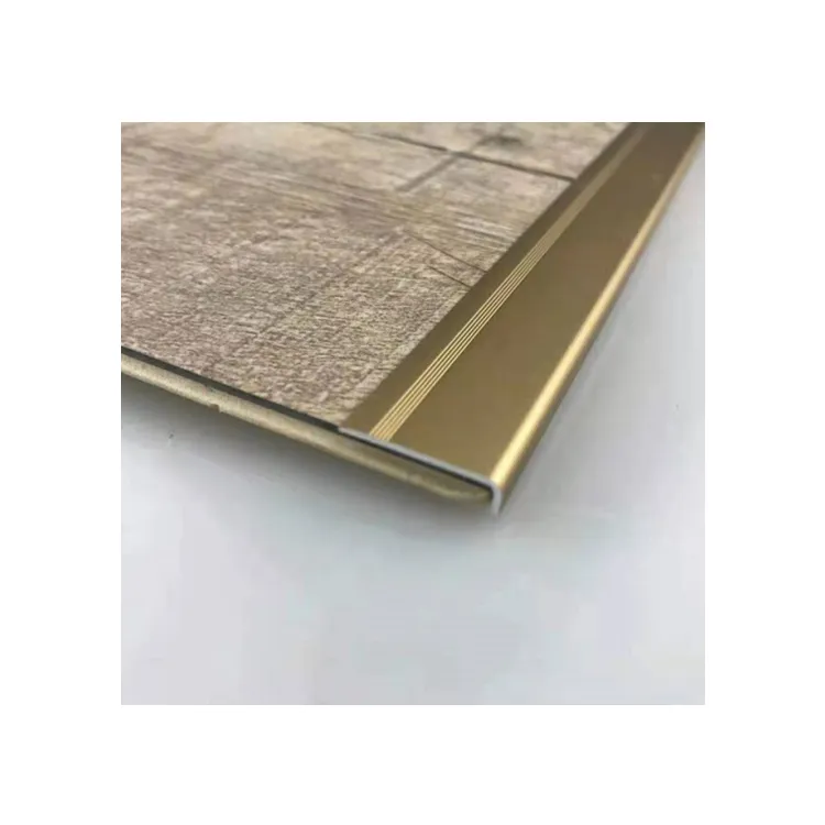 High Quality Aluminium T channel Tile Trim PVC Floor Accessories Customized Surface Painted Flooring Color Material