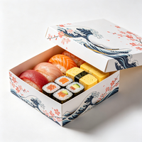 Boîte d'emballage pour sushis personnalisée en gros, conteneur alimentaire directement de l'usine pour les chaînes de restaurants japonais
