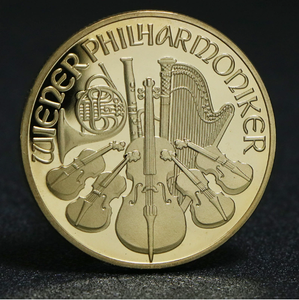 Pièces de monnaie en or et en argent, artisanat métallique de l'Orchestre Symphonique de Vienne, Autriche - Product Image 3