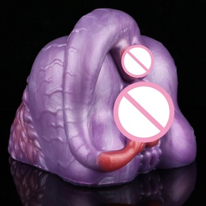 Fantasy Purple Dragon Butt Soft Silicone <b>Masturbation</b> Cup, Single Channel Adult Toy for Men <b>Masturbation</b> - Product Image 3