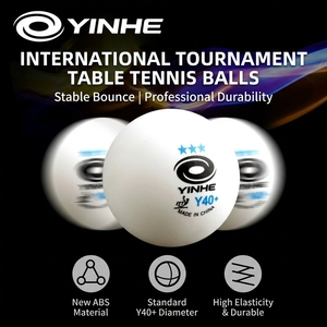 Balles de tennis de <span class=keywords><strong>table</strong></span> Yinhe Y40+ à couture, ITTF 3 étoiles, durables, haute élasticité, pour entraînement et compétition professionnels - Product Image 4