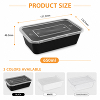 Boîtes jetables en plastique PP de qualité alimentaire, marque TeGuan – Modernes, portables, réfrigérables, micro-ondables, vente en gros pour restaurants à emporter