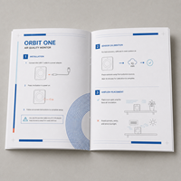 Manuels d'instructions et livrets de guides d'utilisation personnalisés imprimés en format A4 A5, reliés à la piqûre à cheval, pour les appareils électroniques intelligents