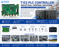Controlador PLC HelperBoard T153, Placa de Control Industrial, Placa de Desarrollo Integrada, Buildroot+QT con CAN FD para Sistemas de Automatización