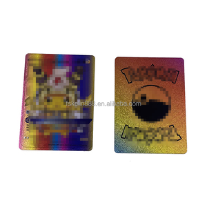 Carte da Collezione in Lamina d'Oro di Pikachu, Materiale Plastico, Serie Pocket Monster Flash - Product Image 2