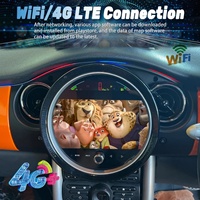 Navirider BMW Mini Cooper R50/R52 2003 2004 2007, Unidad Principal de Navegación GPS Android Auto QLED de 9 Pulgadas, WiFi 4G, para Tablero, con Cobertura Mundial