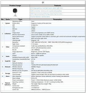 ติดตั้งง่าย พกพาสะดวก กล้องวงจรปิด <span class=keywords><strong>WiFi</strong></span> IP ความละเอียด 1080P แบบแม่เหล็ก สำหรับใช้งานภายในอาคาร - Product Image 6
