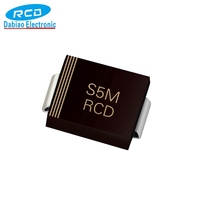 Diode redresseuse GPP STD 5A 1000V S5M, diode redresseuse à montage en surface, emballage SMB