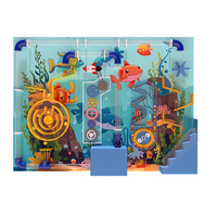Jeu de ballon mural pour enfants, équipement de terrain de jeu en plastique souple, piscine à balles pour utilisation en intérieur/extérieur, centres scientifiques, musées, parcs d'attractions