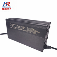 Chargeur de batterie intelligent en alliage d'aluminium pour tricycle, charge rapide avec sorties 36V20A-72V20A