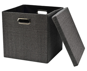 Caja de almacenamiento de cubos plegable de tela ecológica, organizador de contenedores para ropa, Green Living Essential - Product Image 4