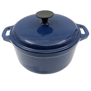 <span class=keywords><strong>Cocotte</strong></span> ronde <span class=keywords><strong>en</strong></span> <span class=keywords><strong>fonte</strong></span> émaillée antiadhésive, <span class=keywords><strong>compatible</strong></span> avec tous les types de cuisinières, conservant la chaleur - Product Image 1