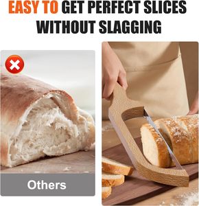 <span class=keywords><strong>Couteau</strong></span> à <span class=keywords><strong>pain</strong></span> au levain jetable en céramique Kit de <span class=keywords><strong>planche</strong></span> à <span class=keywords><strong>pain</strong></span> 16 "en dents de scie en acier inoxydable Trancheuse à <span class=keywords><strong>pain</strong></span> Four Passe au lave-vaisselle pour - Product Image 4