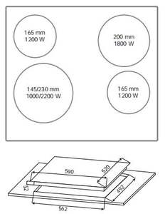<span class=keywords><strong>Plaque</strong></span> <span class=keywords><strong>induction</strong></span> à 4 brûleurs intégrée, équipement <span class=keywords><strong>de</strong></span> cuisine, <span class=keywords><strong>plaque</strong></span> <span class=keywords><strong>de</strong></span> cuisson électrique en céramique - Product Image 2