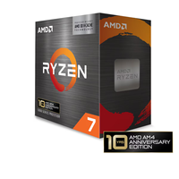 Nouveau stock CPU R7 5800X3D AM4 8 cœurs DDR4 Cache L3 96 Mo jusqu'à 4,5 GHz Prise en charge X570 Processeur de jeu en boîte pour ordinateurs de bureau
