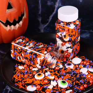 Hot 100g Spooky Mix arrose avec des yeux <span class=keywords><strong>Jumbo</strong></span> pressé bonbons gâteau arrose en gros pour Halloween biscuits Cupcakes fête friandises - Product Image 6