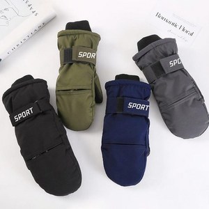 Gants d'hiver personnalisés avec logo, résistants au froid, épaissis, pour le ski et la montagne, coupe-vent, pour enfants - Product Image 2
