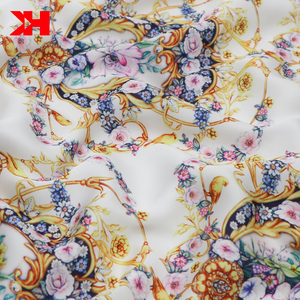 2021 Kahn Nouveau Offre Spéciale satin <span class=keywords><strong>de</strong></span> <span class=keywords><strong>Soie</strong></span> d'impression numérique dobby tissu pour robe - Product Image 1