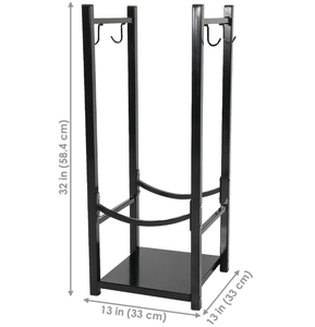 Support <span class=keywords><strong>de</strong></span> scie à chaîne robuste et moderne pour couper du <span class=keywords><strong>bois</strong></span>, support <span class=keywords><strong>de</strong></span> rangement en métal rond en fer, revêtement en poudre, utilisation en intérieur - Product Image 2