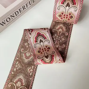 Jacquard Ribbon Woven Webbing Classic Vintage Style High-grade Curtain Ribbon Accessories Width 6 Cm ST-744