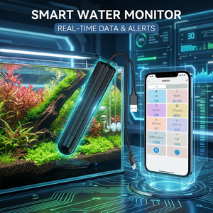 8-in-1-Gerät zur Überwachung und Analyse von Wasser: Messgeräte für pH, Temperatur, TDS, EC, ORP und Wasserqualität für die Aquakultur - Product Image 1
