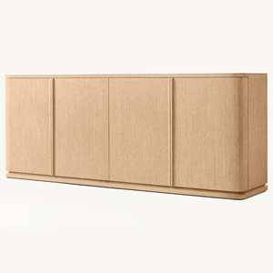 ตู้เก็บของทำมือสไตล์โมเดิร์นสำหรับห้องนั่งเล่น ตู้ไซด์บอร์ด 4 ประตูสุดหรู เฟอร์นิเจอร์ไม้ทำมือ - Product Image 2