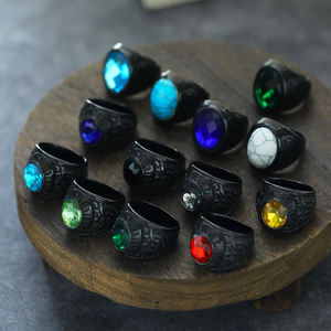 حلقات مقاومة للماء من الفولاذ المقاوم للصدأ hiphoop للرجال - Product Image 1