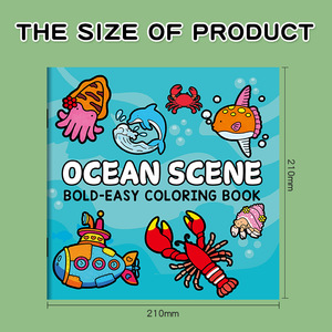 Livre de coloriage pour enfants : Scènes marines audacieuses et faciles à colorier – Créatures marines, poissons, sous-marins – Dessins simples – Apprentissage préscolaire et artistique pour les jeunes enfants - Product Image 4