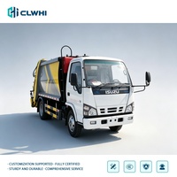 Camion compacteur de déchets Isuzu 4x2 de 9 m³ à vendre, nouveau camion à chargement arrière, camion de compression des déchets pour la ville