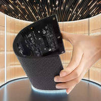 Module LED publicitaire intérieur P4 RVB couleur pleine SMD, écran flexible courbe, SDK OEM, barre extensible, garantie 1 an pour hall d'exposition